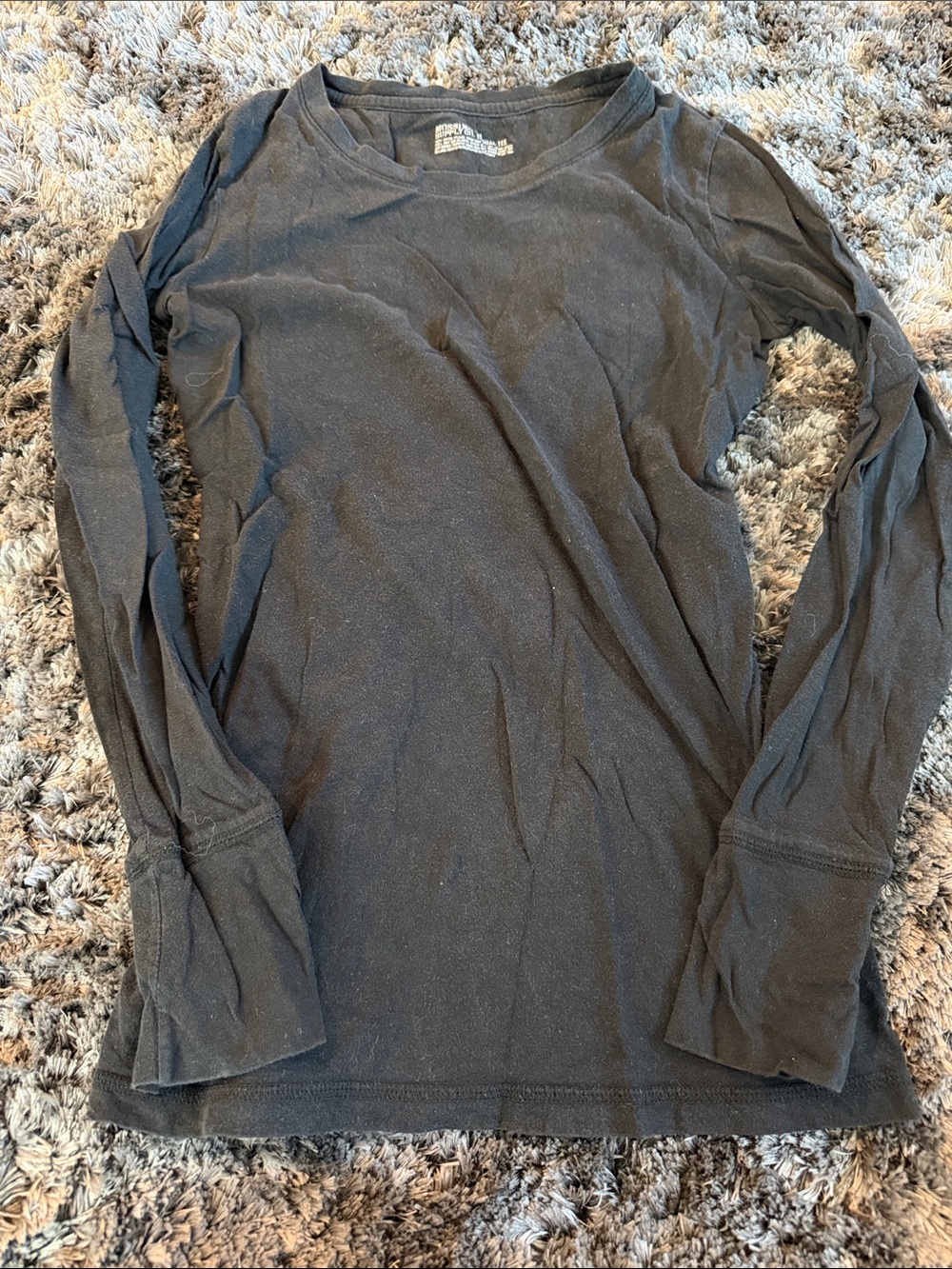 Mossimo Supply Co. Women's Black Long-Sleeve Crew Tee